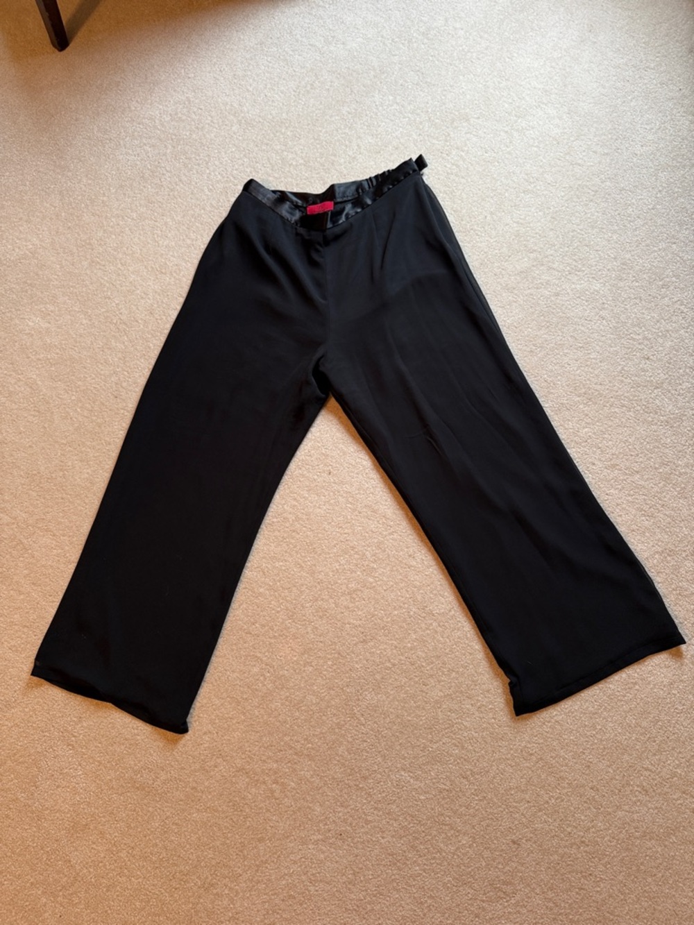 JS Collections Black Wide-Leg Women’s Pants